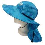 Daiwa Fishermans Hat With Flap Blue