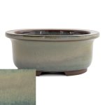 Japanese Glazed Deep Oval Container 130 X 110 X 55MM - Hiwa