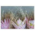 Floral Deep Pink King Protea Rectangular Placemat