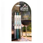 Pens Metallic Set Of 3 Gold Silver & Emerald Green