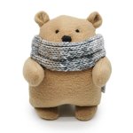 Winter Bear In Tweed Scarf