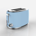 Swan 2 Slice Stainless Steel Toaster - Blue