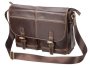 ADPEL Dakota Leather Trendy Messenger Bag Brown