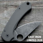 Spyderco Para 3 Skinny SCALES Agent Series Clip Side Liner Delete Anodized Cast Iron