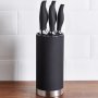 5 Piece Kitchen Knife Set Block-black