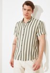 Stripe Short Sleeve Shirt - Green