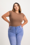 Mbali High-neck Bodysuit - Mocha - XL