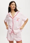 Cotton On Plus Body Woven Sleep Set - Lcn Ssc Strawberry Shortcake Gingham