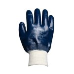 Tru Touch Blue Nitrile Heavy Duty Knit Wrist Gloves Size XL 10