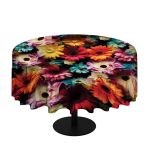 Joyful Barberas Round Tablecloth