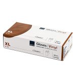 Abena Vinyl Exam Gloves XL 100 Count