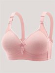 Padded Adjustable Wire-free Push-up With Padding Floral Lace Print Women's Sports Bra