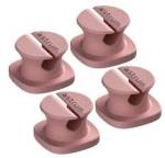 CO060 MINI Cable Organizer Clips – 4 Piece Set For Cable Management-pink