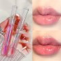 6 Colors Lip Gloss Lustrous Dewy Finish Moisturizing Shimmer Lip Stain Tinted Lip Balm Long Lasting Nourishing Lighten Lips Lines Serum Lip Oil Care