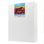 Stretched Canvas 6 Set Value Pack White - 30CM X 40CM
