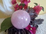 Rose Quartz Stone Sphere