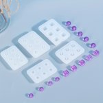 Diy Epoxy Resin Silicone Mold 6 Grid Ball Earrings Hand String Silicone Mold Mirror Surface For Diy Jewelry Pendant Making Ice T