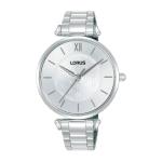 LORUS Women's Quartz Watch Silver White Sunray Dial