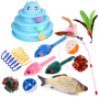 16 Pieces Cat Toys Set