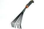 Garden Tool Rake Steel 9 Teeth With Plastic Handle