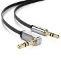 UGreen 3.5MM M To M 90 Right Angle 5M Audio Cable - Black