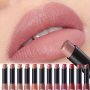 Matte Lipstick Crayon Highly Pigmented Long-lasting Moisturizing Lipstick Natural Hydrating Finish Available In Berry Coral Pink And Red Shades