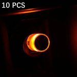 10 Pcs Car Decorative USB Universal LED Atmosphere Lamp Colour: Yellow