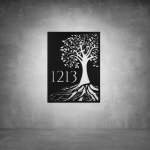 House Number D01 - 300 X 500 Matt White Cool White