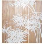 3 Panel Bamboo Wood Carving 1500 X 1350