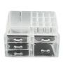 5-DRAWER 1-TRAY Stackable Clear Bathroom Makeup Organizer Storage Box