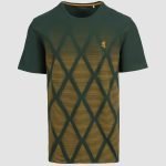 Pringle Errol Green And Gold T-Shirt - S