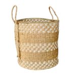 Natura L & White Seagrass Basket