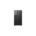 Samsung 617L Side By Side Fridge With Non-plumbed Water & Ice Dispenser - Gentle Black