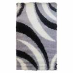 Abstract 80X150 Black&grey&white Carpet