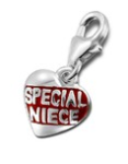C329-C15037 - 925 Sterling Silver Special Niece Dangle Charm