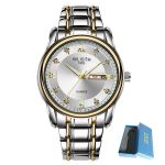 Wlisth Mens Double Calendar Classic Business Quartz Watches