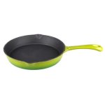 Gourmand SR037AGR Green Round Cast Iron Pan Skillet