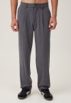 Cotton On Relaxed Pleated Pant - Charcoal