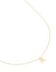 Goldair Gold Plated Brass Cubic Zirconia Pave Evil Eye Necklace