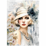 Tear Resistant Deco Print Gatsby Gal