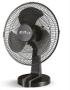 Alva Air 30CM Plastic Desk Fan Black Retail Box 1 Year