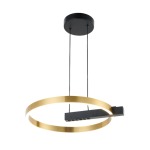 ASTRO Astra Halo LED Pendant Light Gold Black - Black