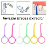 10-PACK Plastic Aligner Remover Tool Professional Invisible Braces Grabber Portable Dental Retainers Extractor For Oral Care
