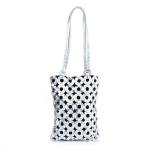 Artemisia Silver Leather Shoulder Bag - Silver Leather