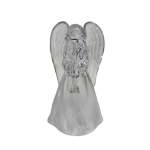 Angel Acrylic LED Colour Changing 6X5.5X11CM With Trumpet - Clear Wings