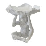 Petal White Monkey Display Bowl