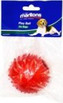 Marltons Rubber Ball With Bell Toy For Dogs 75MM