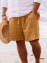 Men's Solid Sports Outdoor Drawstring Shorts For Summer Trendy Casual Shorts For Male Breathable Comfy Thin Shorts