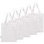 Reusable Cotton Tote Eco Bags - 5 Pack - Diy Shopping & Accessory