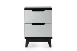 Titus 2 Drawer Pedestal Black & White